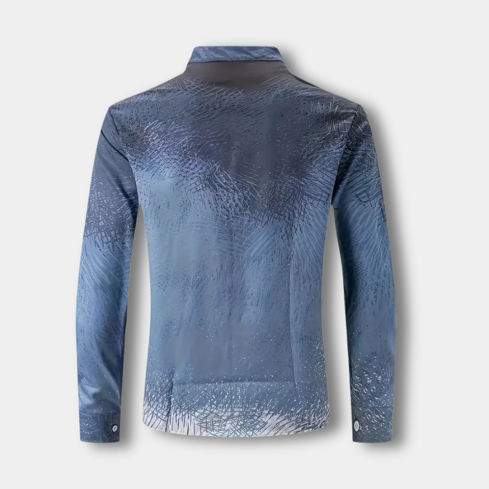 Polo con Cuello Mao y Estampado Frontal para Hombres | Ideal para Uso Diario