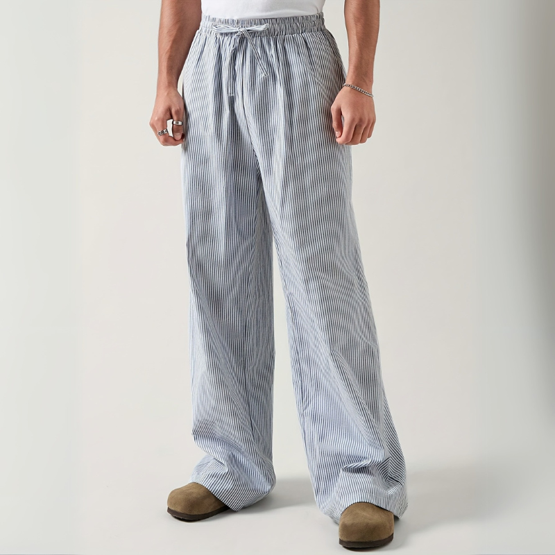 Pantalón Amplio A Rayas Para Adultos | Ideal Para Uso Diario Y Actividades Al Aire Libre