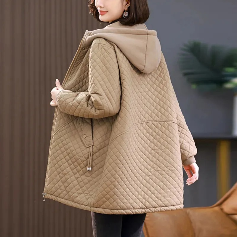 Chaqueta Acolchada con Cierre De Cremallera para Mujer | Ideal para Otoño E Invierno