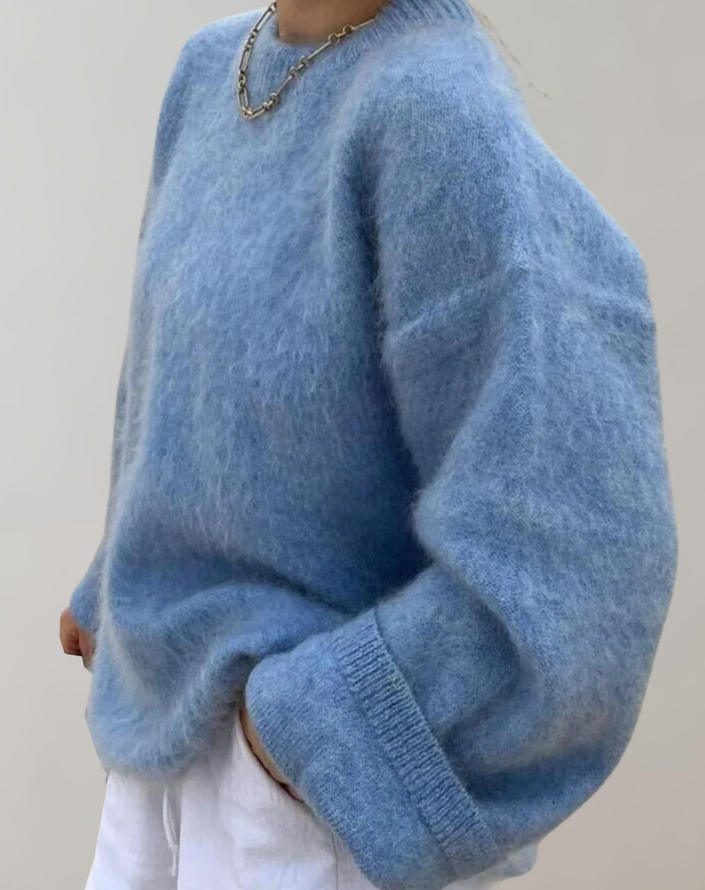 Suéter Oversized Con Diseño Liso Para Mujer | Ideal Para Otoño E Invierno