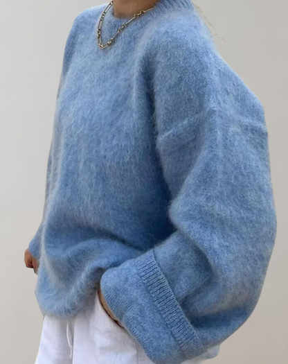 Suéter Oversized Con Diseño Liso Para Mujer | Ideal Para Otoño E Invierno