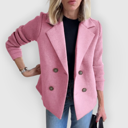 Blazer para Mujer con Corte Ajustado y Mangas Largas de Punto | Ideal para Uso Profesional y Diario
