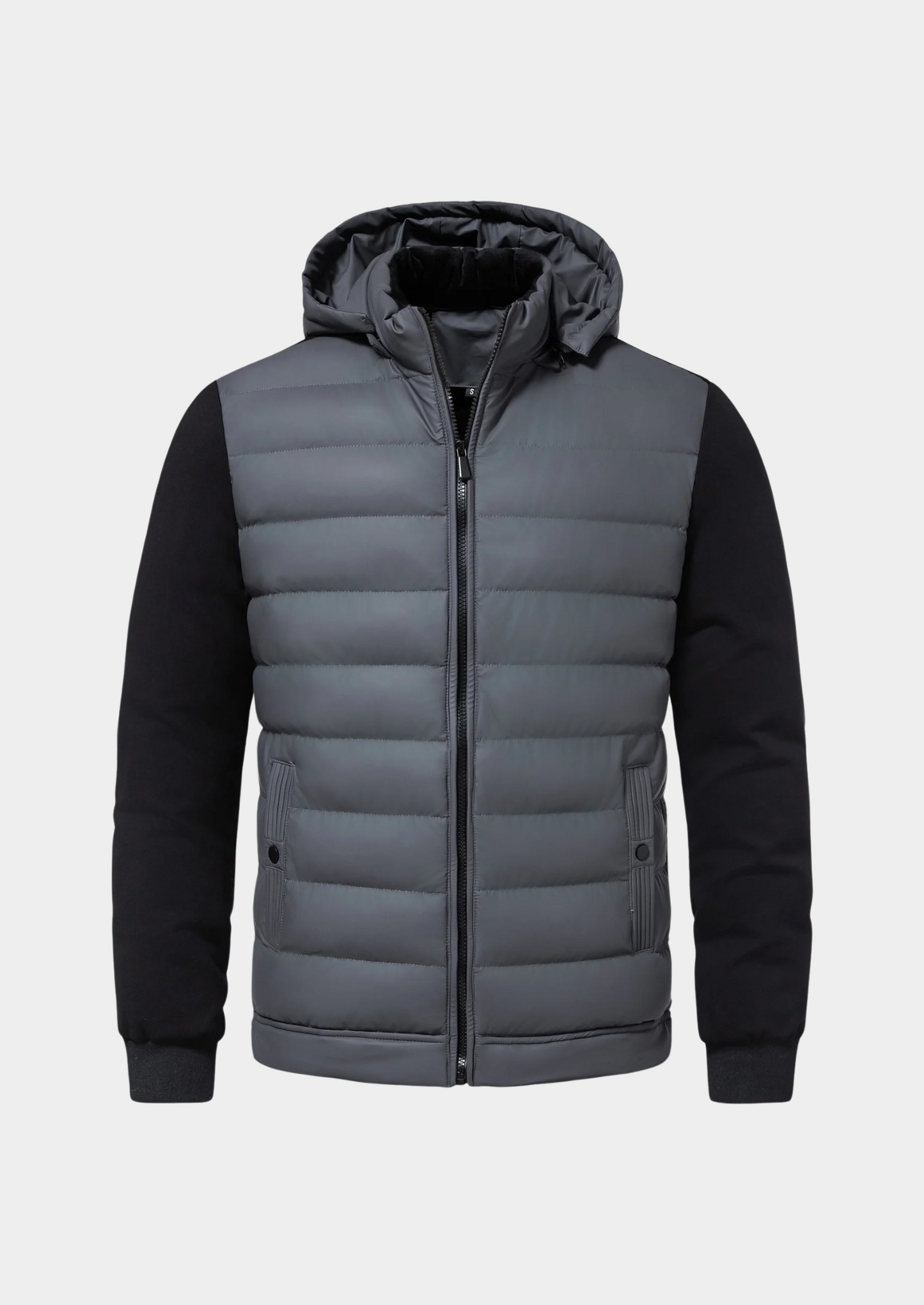 Chaqueta Con Cremallera De Largo Completo Y Capucha Desmontable Para Hombre | Ideal Para Uso Diario