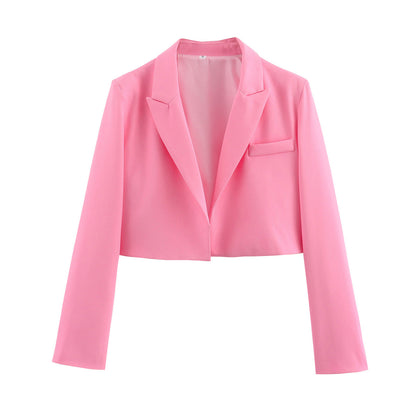 Blazer Corto con Corte Ajustado para Personas Adultas | Ideal para Uso Diario