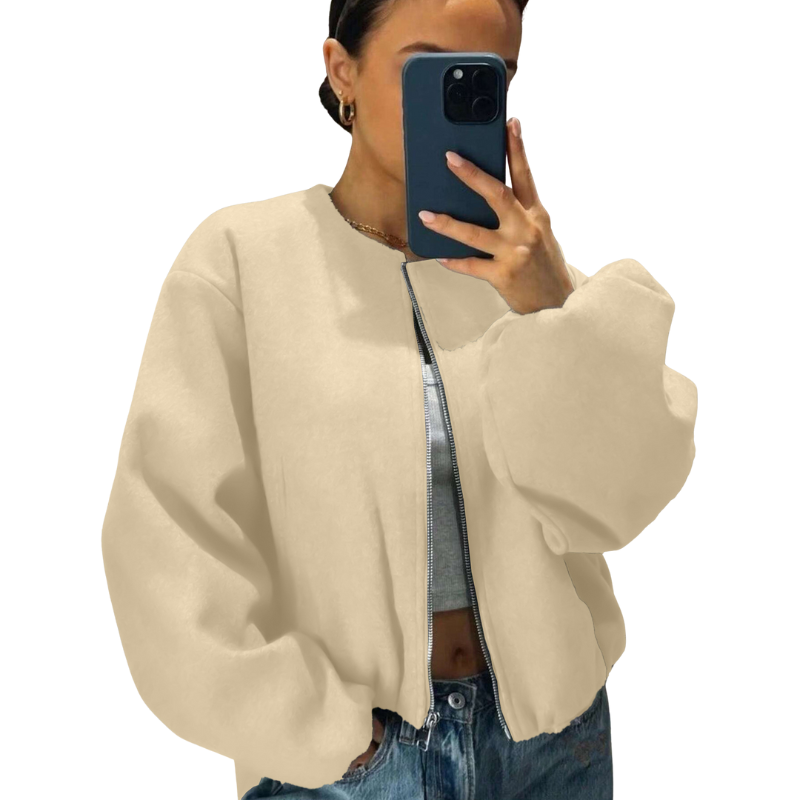 Chaqueta Bomber De Corte Relajado Para Mujer | Ideal Para Uso Diario Y Actividades Informales