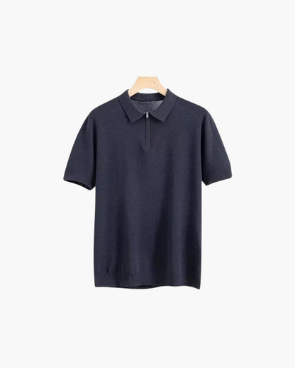 Polo de Manga Corta con Cierre de Cremallera para Hombres | Ideal para Clima Cálido