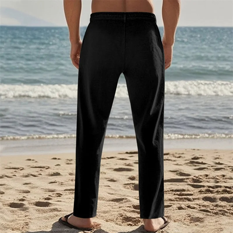 Pantalón Para Hombre Con Corte Recto Y Cintura Ajustable | Ideal Para Uso Diario Y Contextos Informales