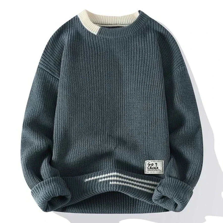 Jersey De Punto Con Cuello Redondo Para Hombre | Ideal Para Uso Diario
