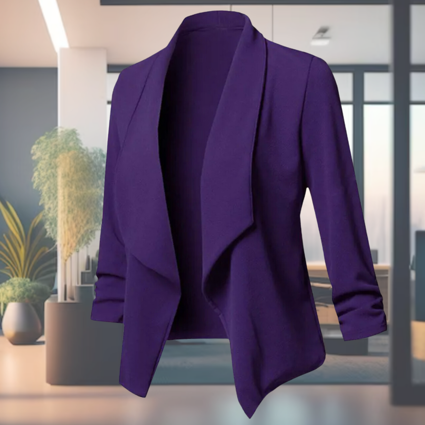 Blazer De Corte Estructurado Con Cierre De Un Botón Para Mujer | Ideal Para Uso Profesional Y Eventos