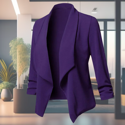 Blazer De Corte Estructurado Con Cierre De Un Botón Para Mujer | Ideal Para Uso Profesional Y Eventos