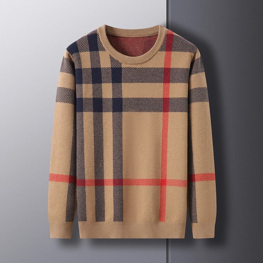 Jersey Con Motivo De Cuadros Para Hombre | Ideal Para Uso Diario Y Ocasional