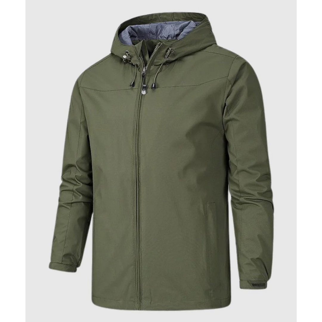 Chaqueta Con Capucha Y Bolsillos Laterales Para Hombre | Ideal Para Uso Diario Y Actividades Exteriores