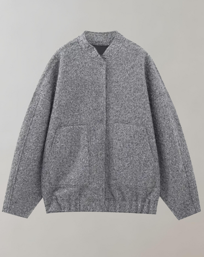 Chaqueta Tipo Bomber Con Diseño Holgado Para Mujer | Ideal Para Uso Diario
