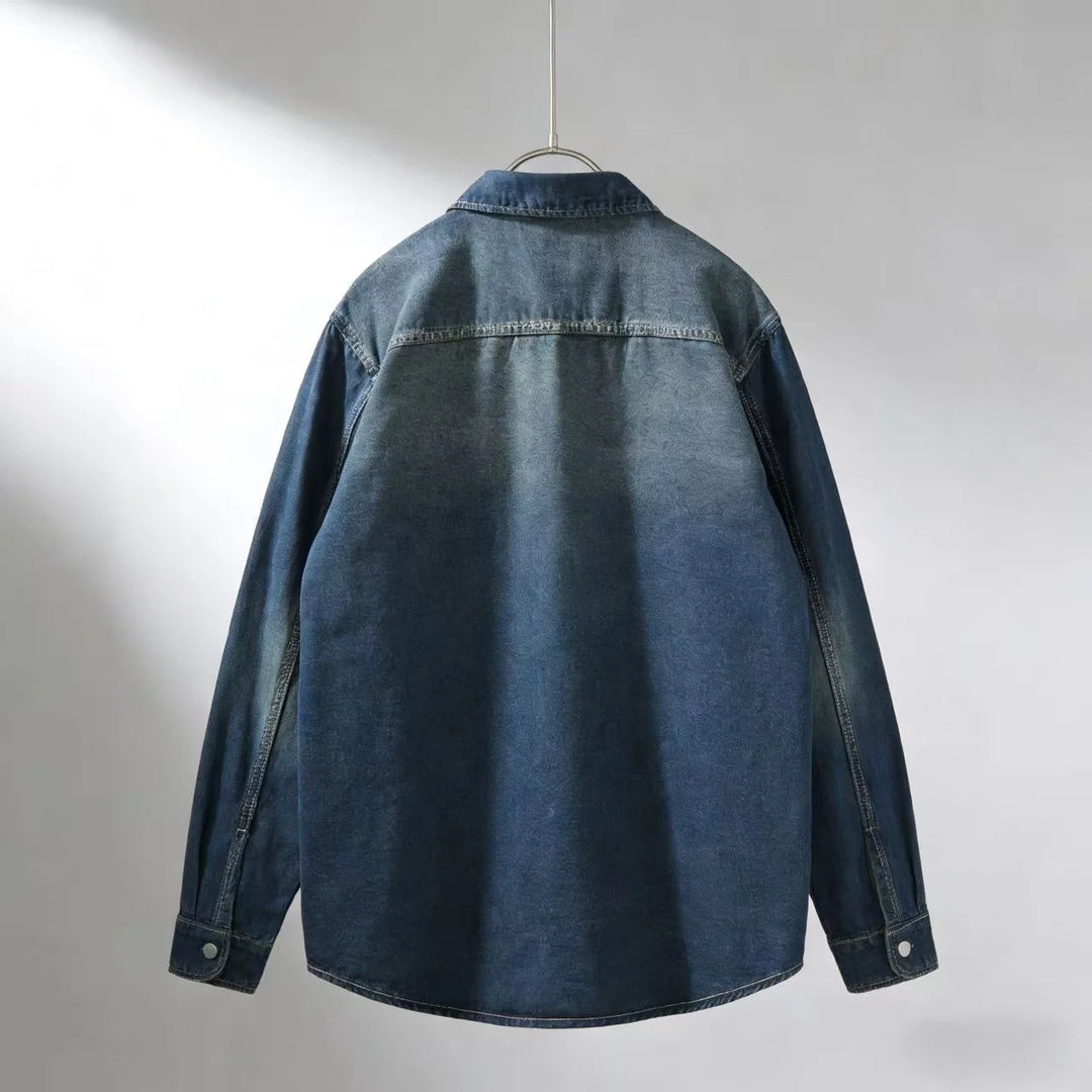 Sobrecamisa Con Cierre De Botones Y Corte Oversize Para Hombres | Ideal Para Uso Diario En Capas