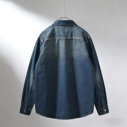 Sobrecamisa Con Cierre De Botones Y Corte Oversize Para Hombres | Ideal Para Uso Diario En Capas
