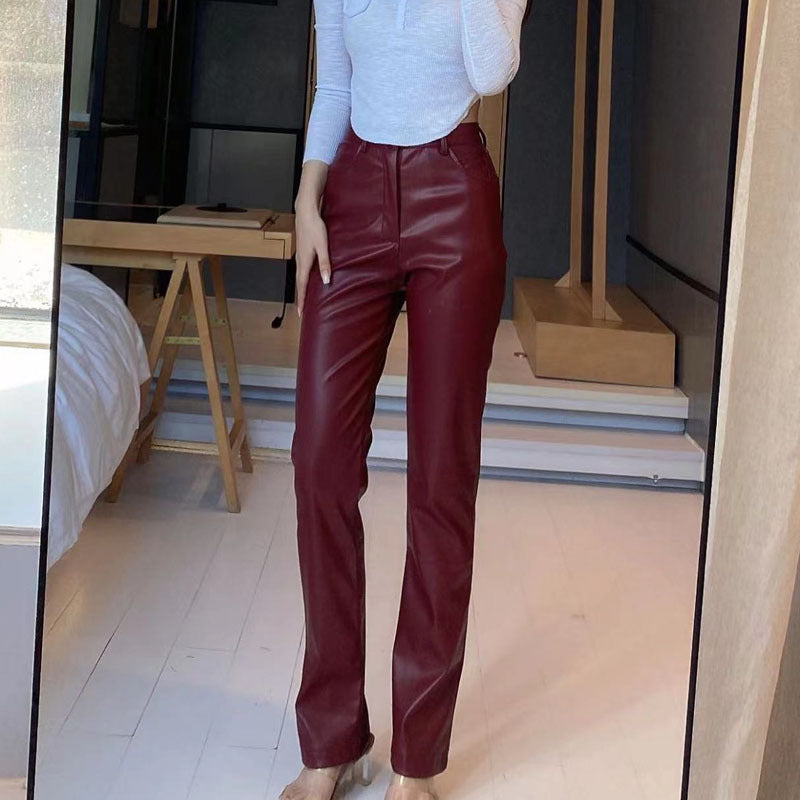 Pantalón de Talle Alto con Corte Recto para Mujer | Ideal para Salidas o Eventos