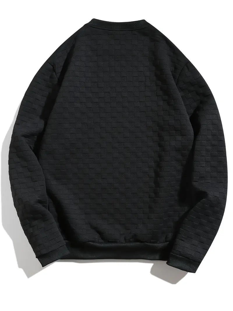 Sudadera Con Motivo Texturizado En Relieve Para Hombre | Ideal Para Uso Diario