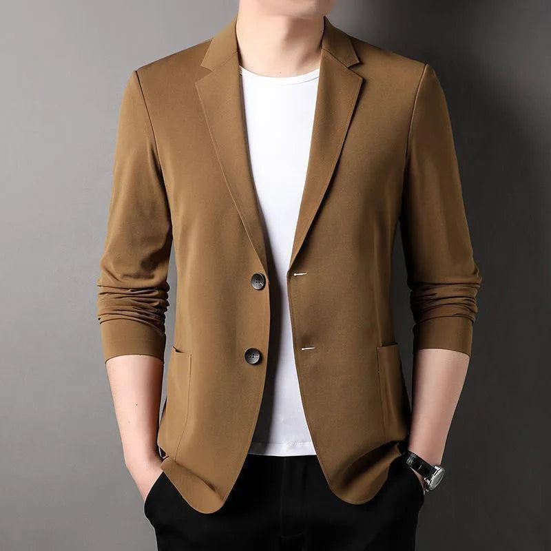 Blazer Ligero Con Botones Y Solapa Plana Para Hombre | Ideal Para Clima Cálido Y Uso Diario