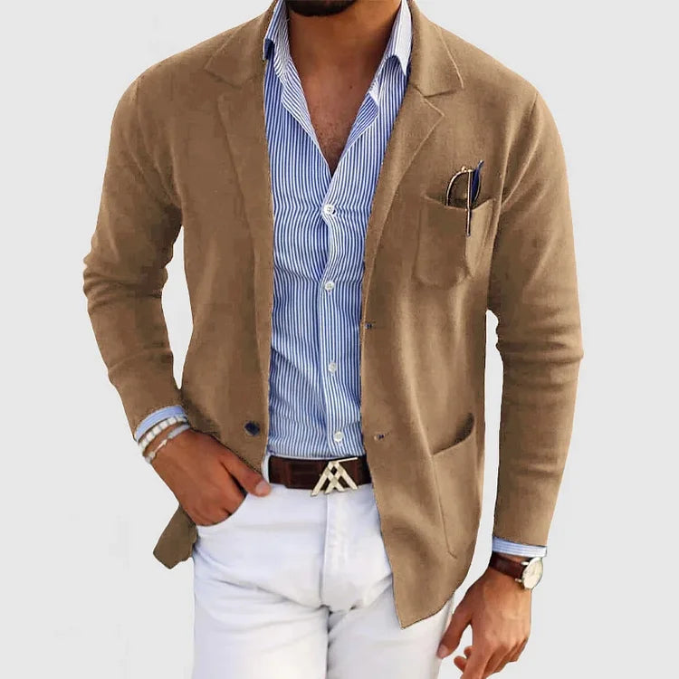 Blazer Con Corte Estructurado Para Hombre | Ideal Para Ocasiones Formales Y Profesionales
