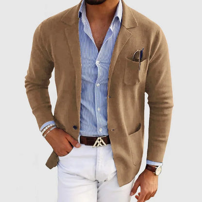 Blazer Con Corte Estructurado Para Hombre | Ideal Para Ocasiones Formales Y Profesionales