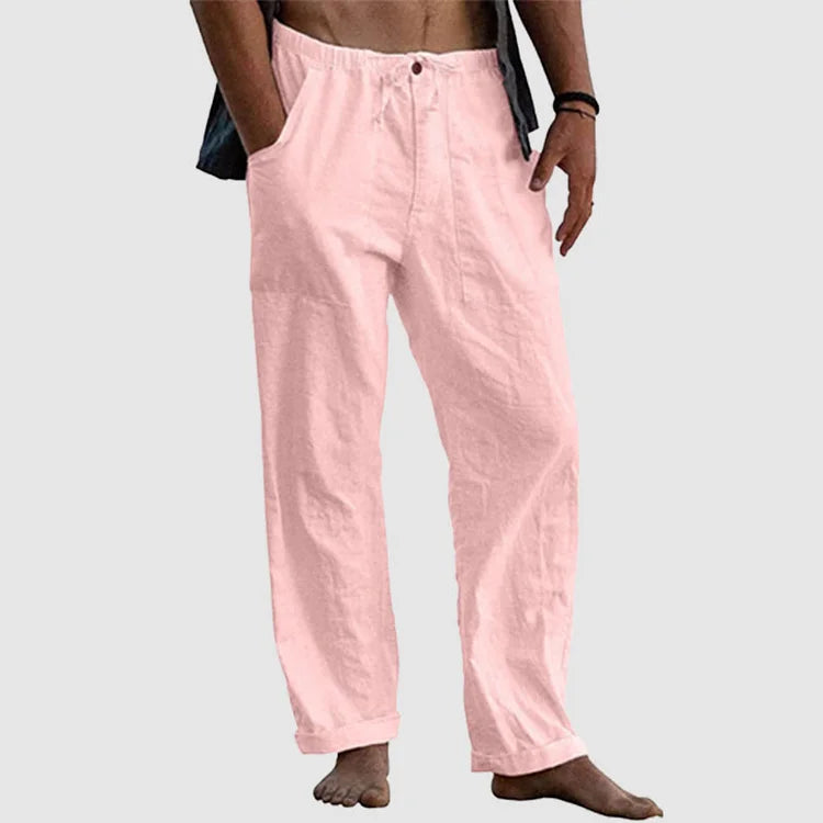 Pantalón Para Hombre Con Corte Holgado Y Cordon De Ajuste | Ideal Para Uso Diario Y Contextos Informales
