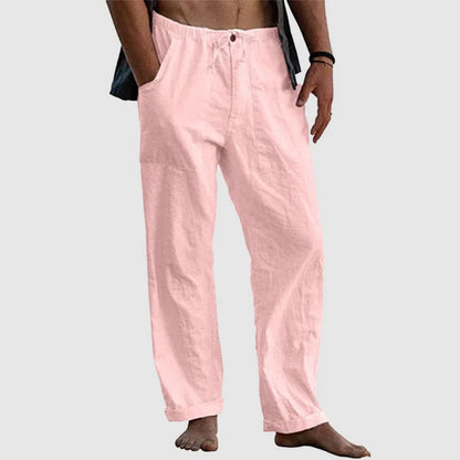 Pantalón Para Hombre Con Corte Holgado Y Cordon De Ajuste | Ideal Para Uso Diario Y Contextos Informales