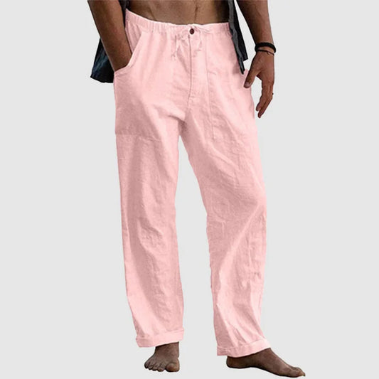 Pantalón Para Hombre Con Corte Holgado Y Cordon De Ajuste | Ideal Para Uso Diario Y Contextos Informales