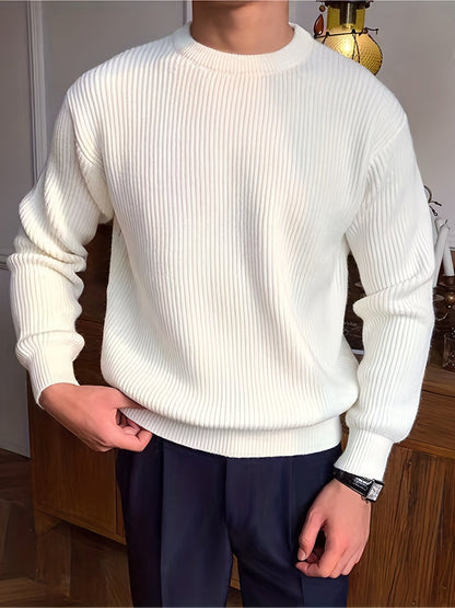 Jersey de Punto para Hombre con Diseño Trenzado | Ideal para Uso Diario