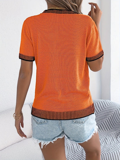 Top Con Cuello Redondo Y Corte Recto Para Mujer | Ideal Para Uso Diario