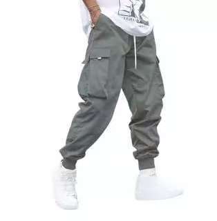 Pantalón Cargo con Cintura Elástica y Cordón Ajustable para Hombre | Ideal para Uso Diario y Ocio