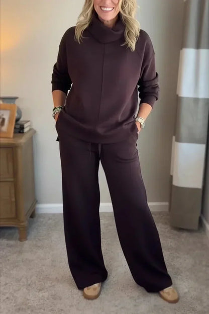 Conjunto de Dos Piezas con Top y Pantalón Coordinado para Mujer | Ideal para Uso en Casa o Momentos Informales