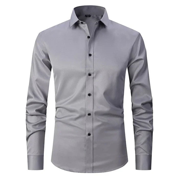 Camisa de Corte Versátil con Finition sin Pliegues para Hombre | Ideal para Uso Diario y Todas las Temporadas