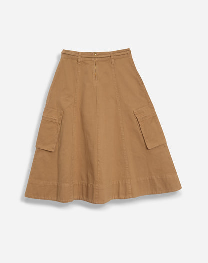 Falda Midi Estructurada de Talle Alto con Cierre de Lazo para Mujer | Ideal para Noche y Eventos Formales