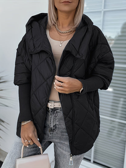 Chaqueta Con Capucha Y Cierre De Cremallera Para Mujer | Ideal Para Actividades Diarias Y Exterior