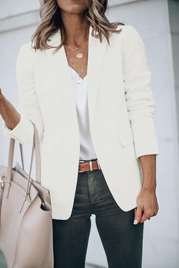 Blazer Ajustado Para Mujer con Poches Funcionales y Mangas Largas | Ideal Para Uso Profesional y Diario