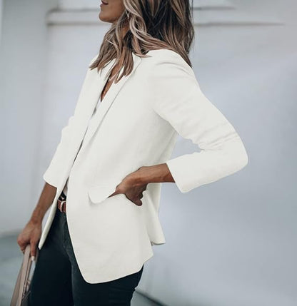 Blazer Ajustado Para Mujer con Poches Funcionales y Mangas Largas | Ideal Para Uso Profesional y Diario