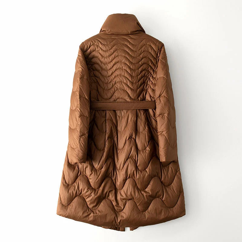Mantecón Largo Acolchado Con Capucha Para Mujer | Ideal Para El Invierno