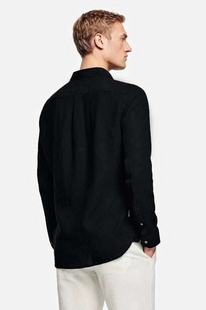 Camisa de Manga Larga con Corte Estándar para Hombre | Ideal para Uso Diario