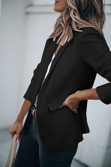 Blazer Ajustado Para Mujer con Poches Funcionales y Mangas Largas | Ideal Para Uso Profesional y Diario