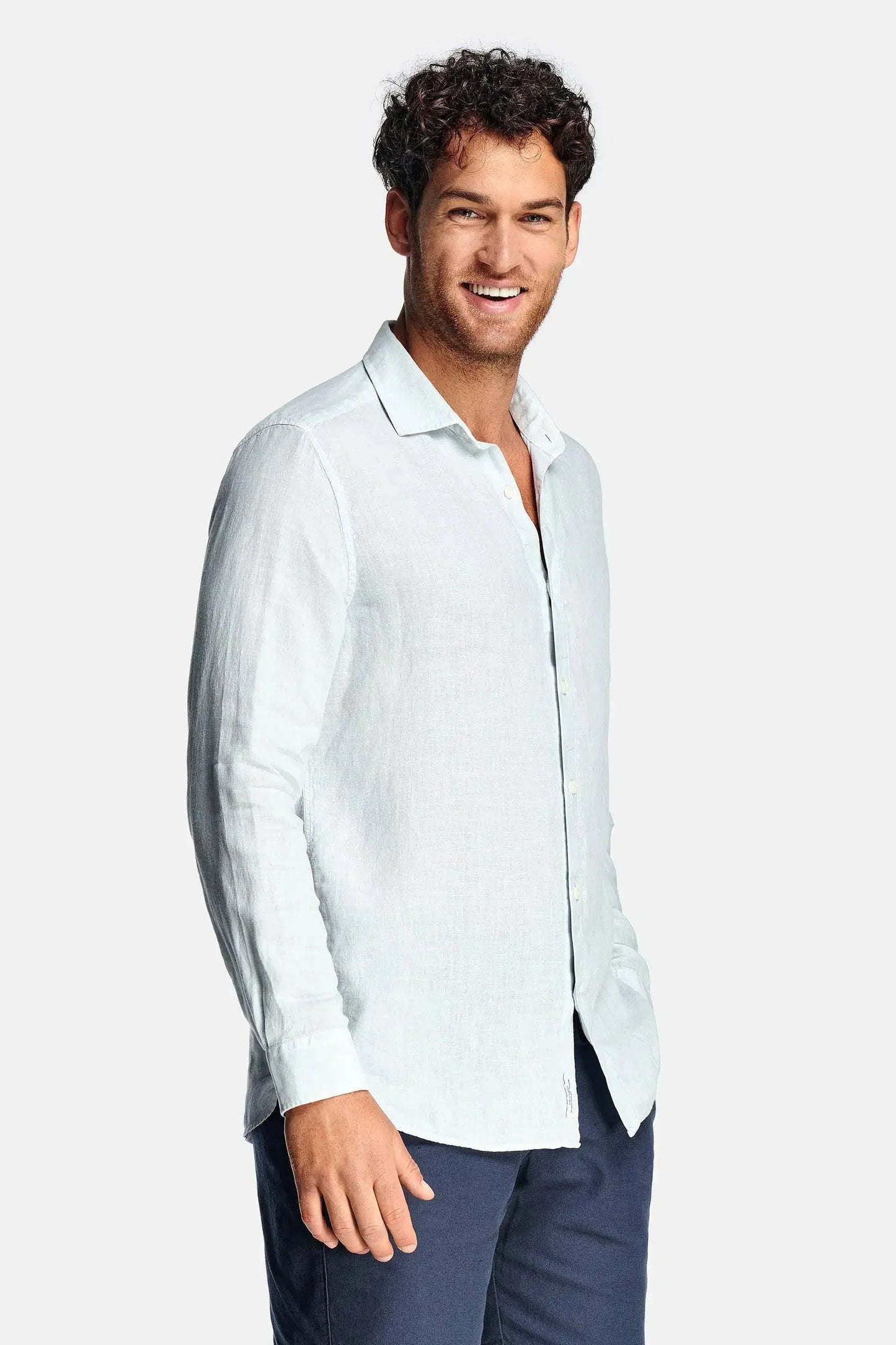 Camisa de Manga Larga con Corte Estándar para Hombre | Ideal para Uso Diario
