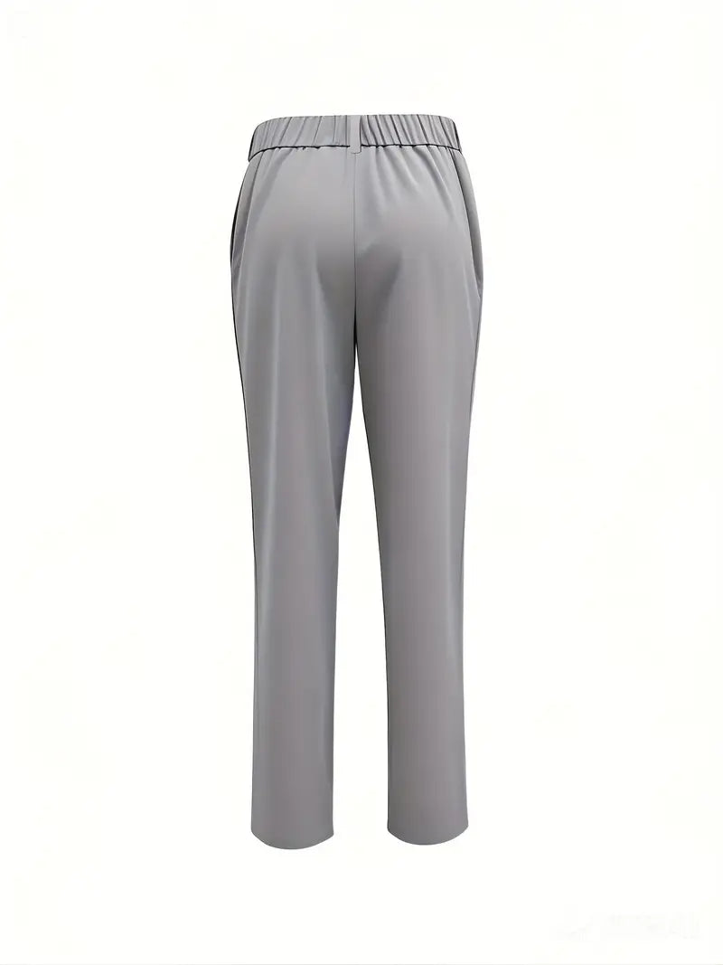 Pantalón Slim con Cintura Ajustada y Bolsillos Laterales para Hombre | Ideal para Uso Diario