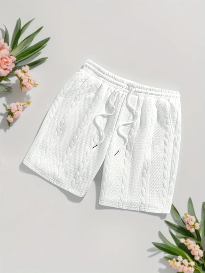 Conjunto de Dos Piezas con Motivo Trenzado en Relieve para Mujer | Ideal para Uso Diario