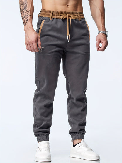 Pantalón con Cintura Elástica y Tobillos Ajustados para Hombre | Ideal para Uso Diario e Informal