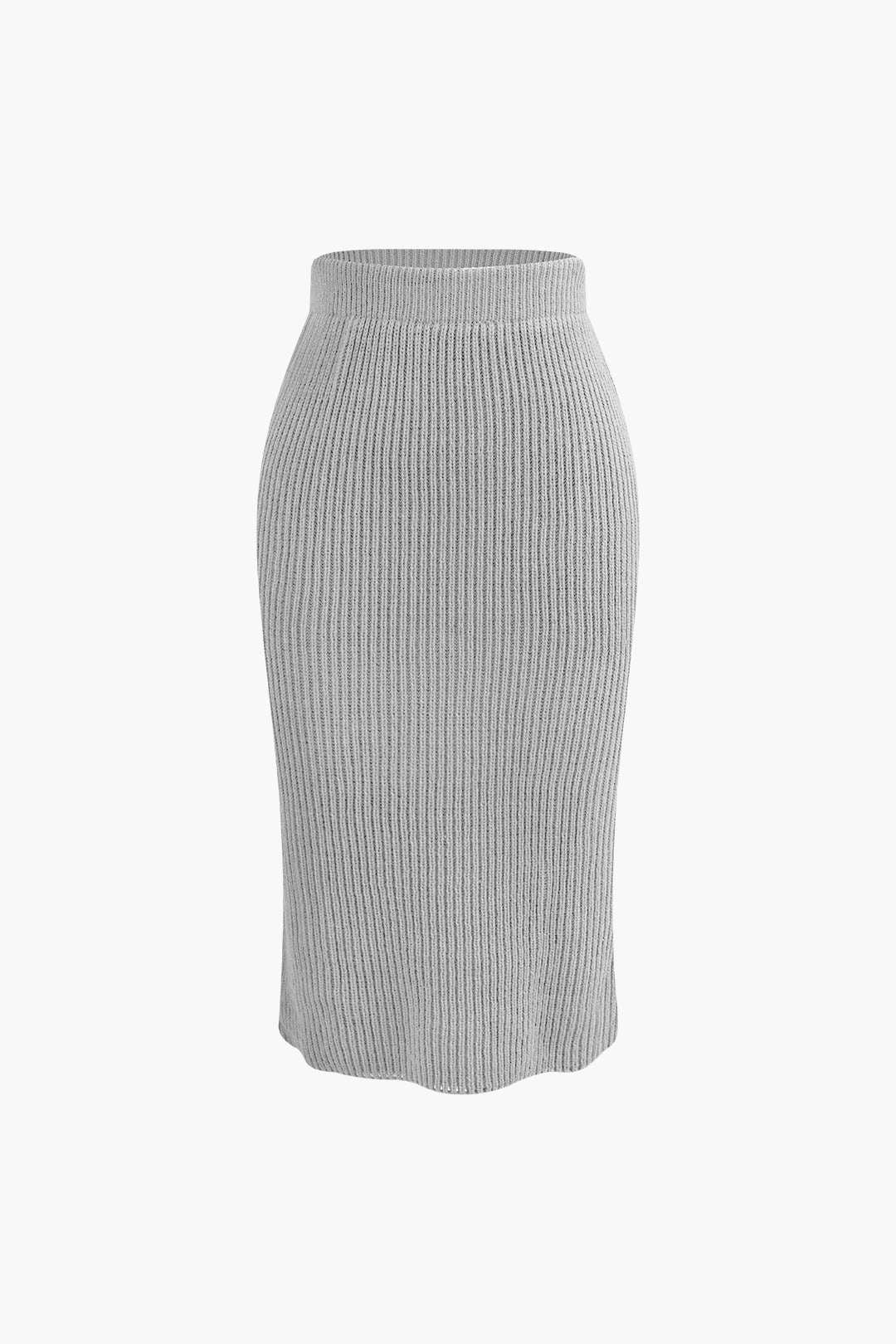 Conjunto De Dos Piezas Para Mujer Con Top Cruzado Y Falda Lápiz | Ideal Para Uso Diario Y Trabajo
