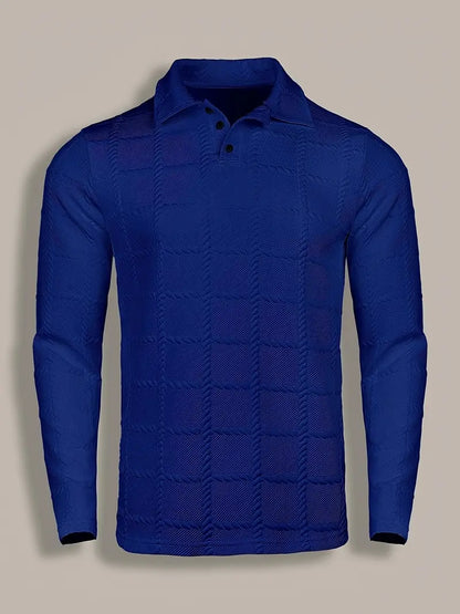 Camisa De Manga Larga Con Cierre De Botones Para Hombres | Ideal Para Uso Diario Y Ocasiones Formales