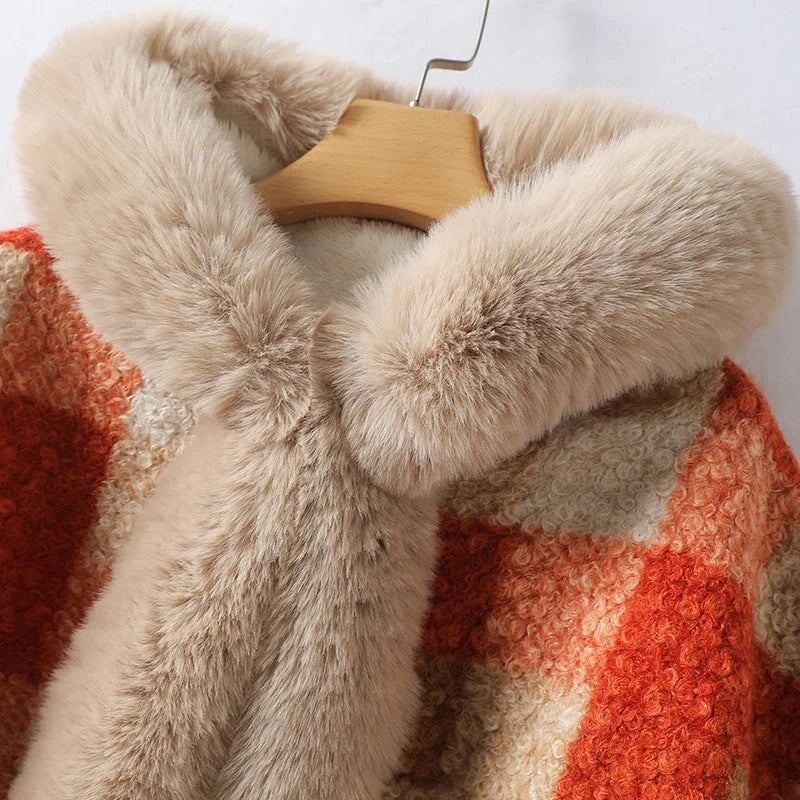 Chaqueta Larga con Cuello De Imitación para Mujer | Ideal para La Temporada Fría