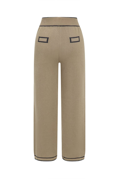 Conjunto De Dos Piezas Para Mujer Con Cardigan Largo Y Pantalón Amplio | Ideal Para Uso Diario Y Trabajo