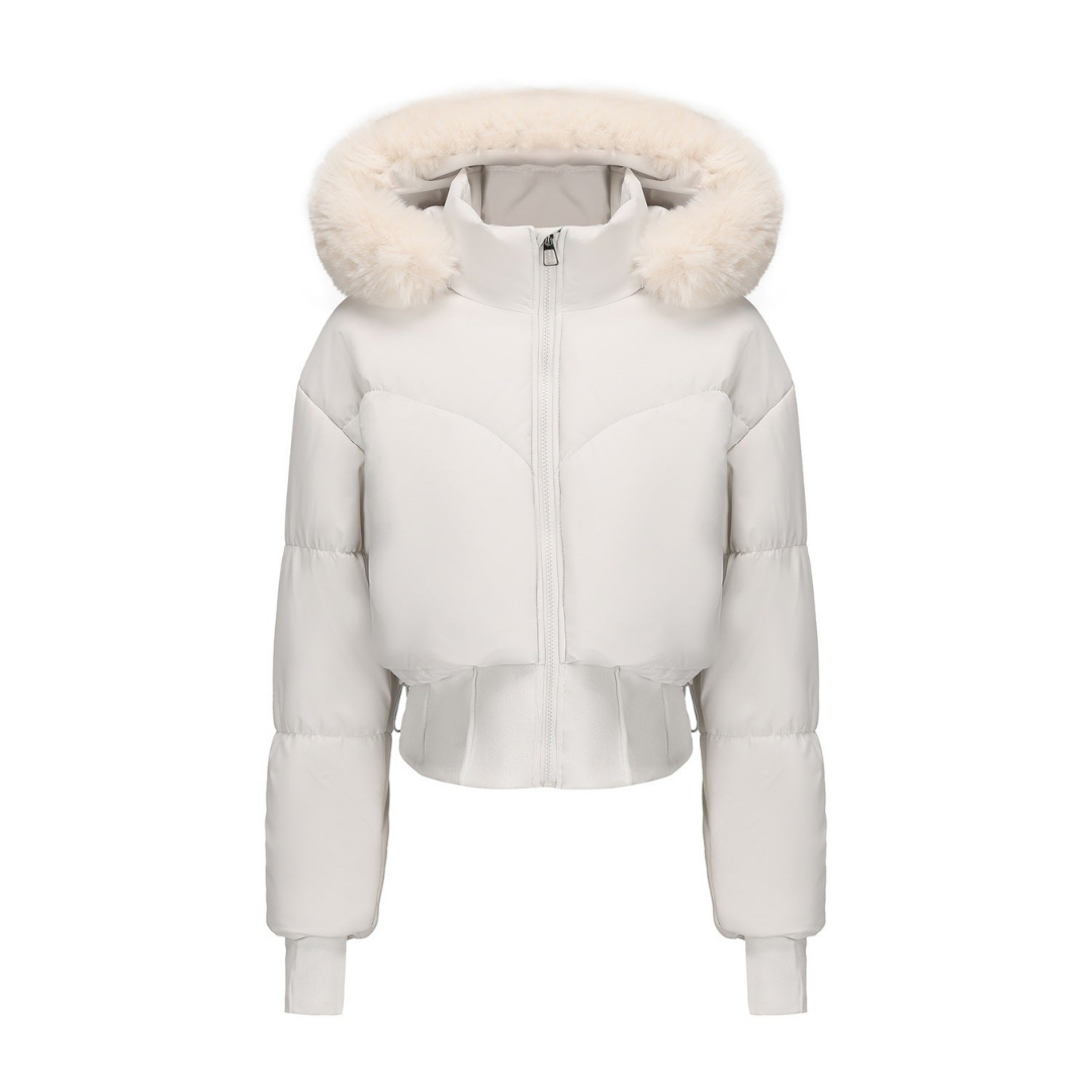 Chaqueta Corta con Cuello Alto para Mujer | Ideal para Uso Diario y Temporada Fría