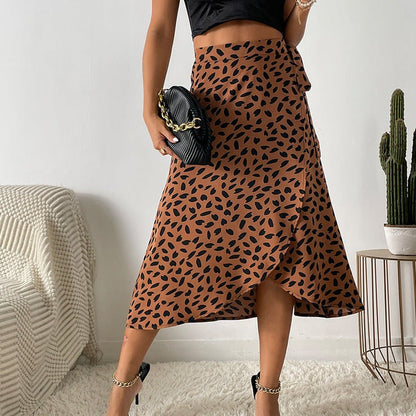 Falda Mi-Larga de Talle Alto con Volantes y Oversize para Mujer | Ideal para Uso Diario o Eventos Planificados