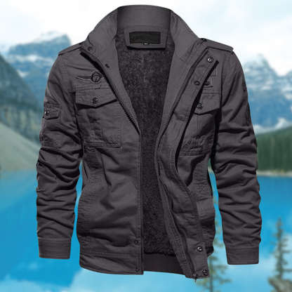 Chaqueta Bomber con Cierre de Cremallera para Hombre | Ideal para Uso Diario